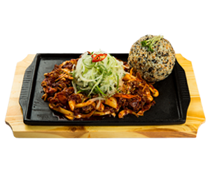 매콤오돌뼈볶음과주먹밥