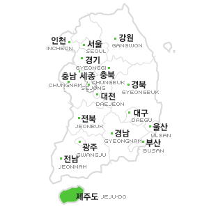 제주 매장 지역 지도